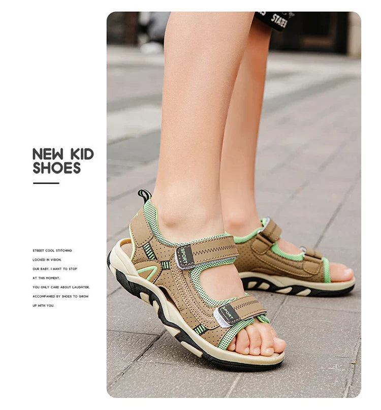 Children Sport Sandals Summer for Boys Outdoor Casual Beach Shoe Comfortable Soft Sole Kids Walking Sandials Non-slip