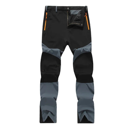 Men's Hiking Pants Outdoor Fishing Water Resistant Lightweight Quick-Dry Athletic Apparel, namely, Pants with Zipper Pocket