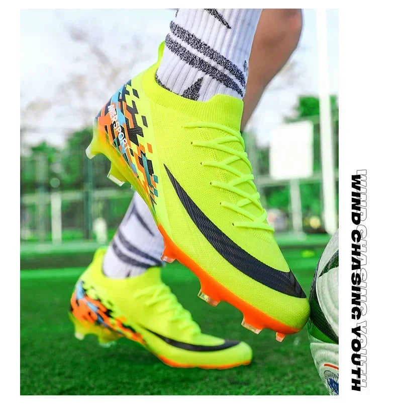New Men Football Boots Ultralight Soccer Shoes Sport Outdoor Match Unisex Non-Slip Cleats Adult Comfortable Grass High-quality