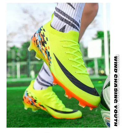 New Men Football Boots Ultralight Soccer Shoes Sport Outdoor Match Unisex Non-Slip Cleats Adult Comfortable Grass High-quality