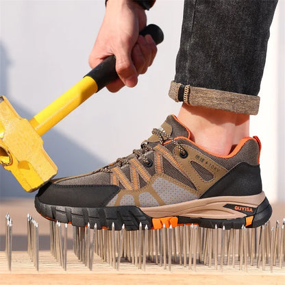 Latest 2024 Fashion Insulation 10KV Men Safety Work Shoes Sneakers Steel Toe Anti Smashing Indestructible Male Footwear