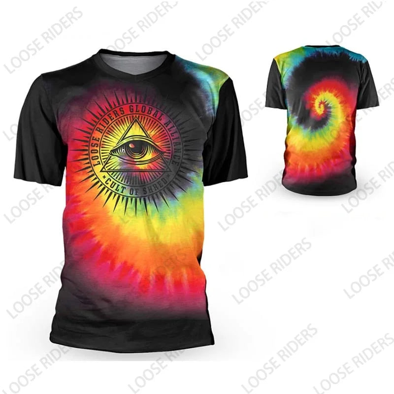 Mountain Bike Loose Rider Jersey Men's MTB Jersey Road Racing Bike Riding Shirt DH Motorcycle Clothing