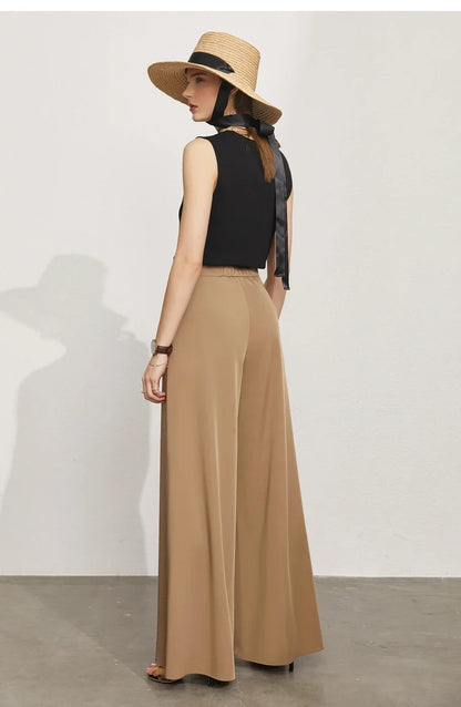 Minimalism Vests for Women 2023 Summer New Simple Versatile Hyperbola V-neck Slim Underlay Top Crop Tops Tank Top 12342277