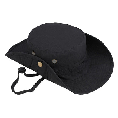 Camouflage Tactical Boonie Hats Camping Climbing Bucket Sniper Hat Men Outdoor Fishing Hiking Cap Sun Protective Boonie Caps