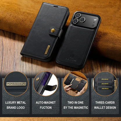 Luxury 2 in 1 Detachable Leather Case for iPhone 17 Pro Max 17 Pro 17 Air 17 Shockproof Book Bolio Magnetic Flip Cover