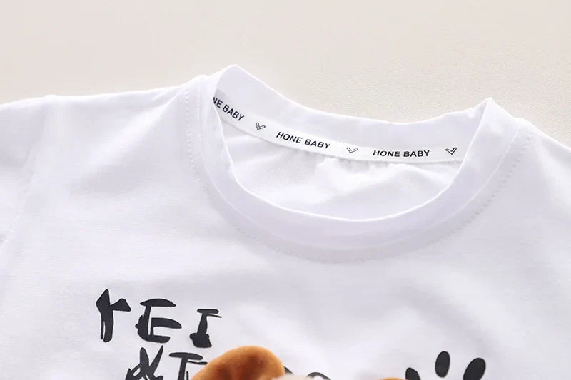 New Summer Kids Boys Clothes Suits Cartoon Cotton T Shirts Shorts 2Pcs/sets Infant Children Fashion Casual Toddler Tracksuit