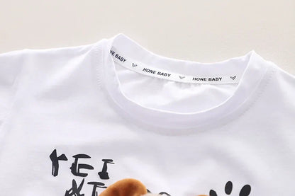 New Summer Kids Boys Clothes Suits Cartoon Cotton T Shirts Shorts 2Pcs/sets Infant Children Fashion Casual Toddler Tracksuit