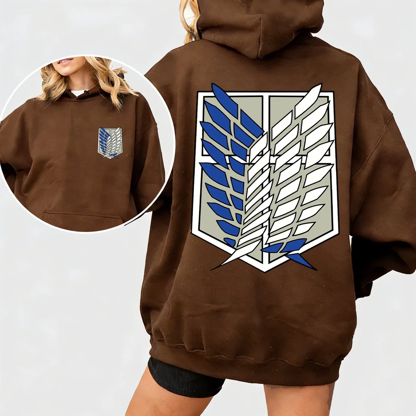 Attack on Titan Cosplay Hoodie Man Woman Harajuku Long Sleeve Pullover Tops Sweatshirt Gift