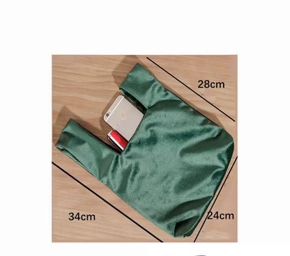 Portable Knot Wrist Bag Women Top Handle Bag Simple Purse Handbags Resuable Shopping Bag Phone Key Pouch Small Ladies Clutch Bag