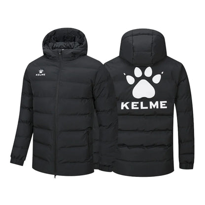 Winter Men's Cotton Jacket Hooded Short Warm Coat Training Sports Team Uniform Women Padded Outwear 8261MF1013