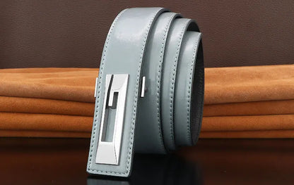 G letter belts men slide buckle designer luxury famous brand cowhide High Quality young boys fancy jeans Waistband green