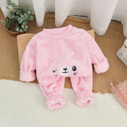 2026 Children's Pajama Sets Tops + Pants 2Pcs Kids Pajamas Winter Girl Clothing Sets 2 To 8Years Children Clothes Boys Sleepwear