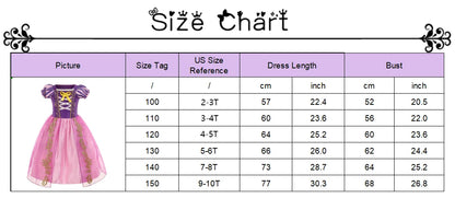Girl Elsa Anna Princess Dress with LED Light Up Costume for Kids Cosplay Party Clothes Rapunzel Aurora Outfit Carnival Prom Gown