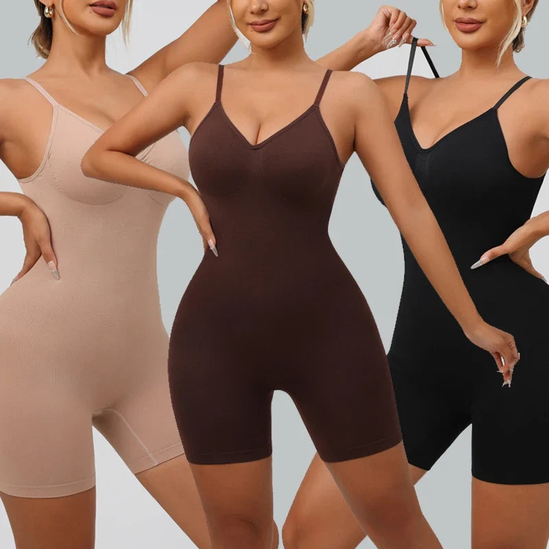 Seamless Low Back Bodysuit Shapewear Women Butt Lifter Smooth Body Shaper Backless Slimming Sheath Flat Belly Corset Underwear