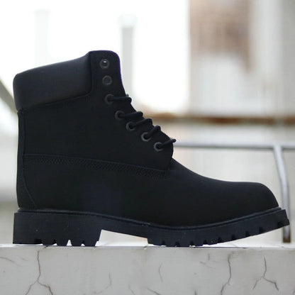 DOYUTIG Brand Split Leather Outdoor Boots For Men & Women Casual Couples Boots Fashion Mid Top Breathable Military Boots SG003