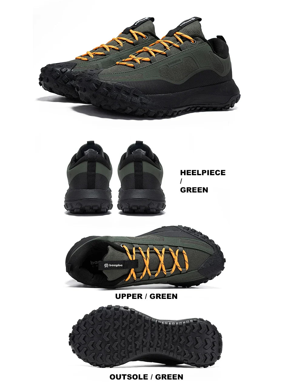 Men Hiking Shoes Casual Lightweight Lace-Up Walking Shoes Male Outdoor Waterproof Camping Resistant Non Slip Sneakers
