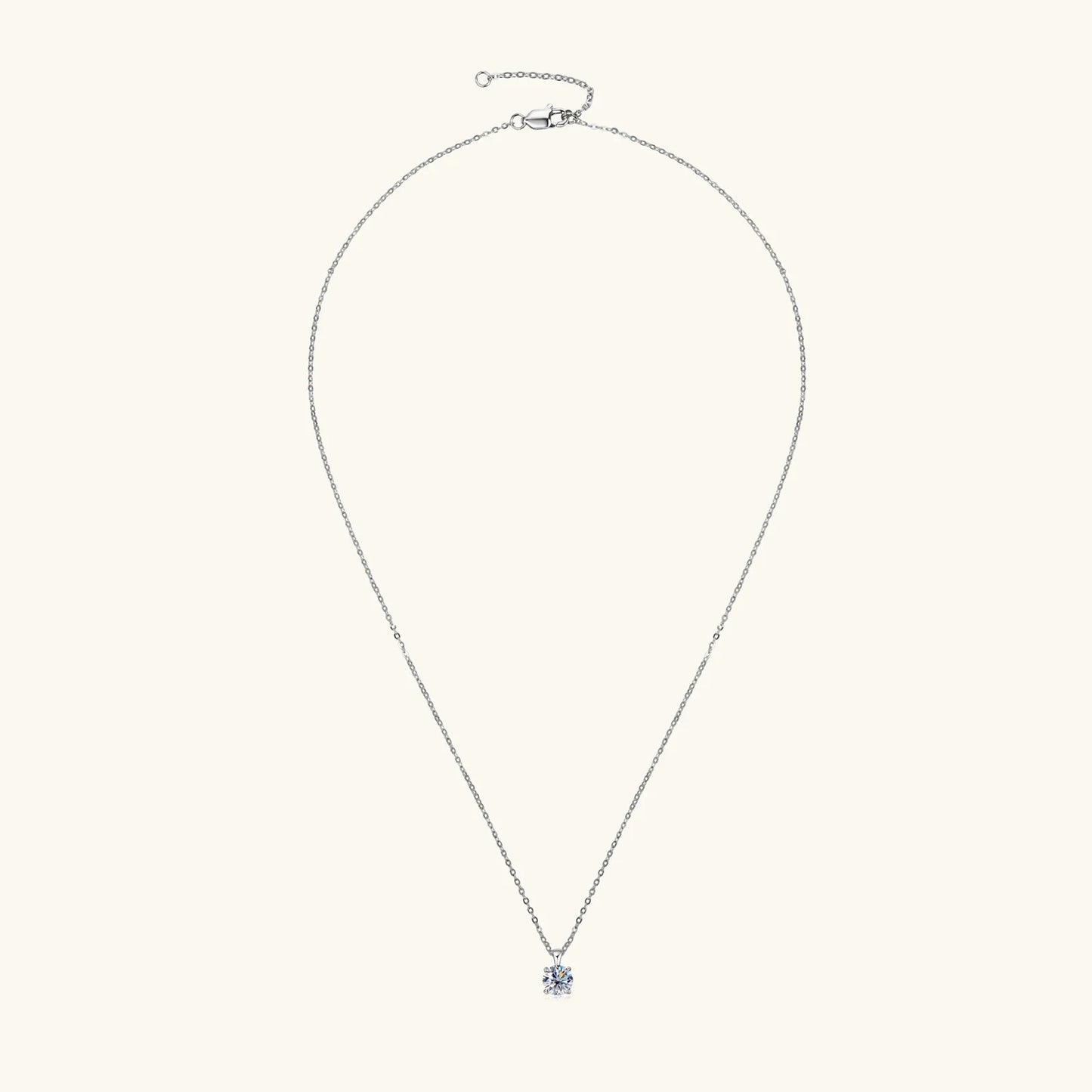 D Color 1ct Moissanite Pendant Necklace for Women 18k Gold Plated Certified Original 925 Silver Diamond Necklaces Fine Jewelry