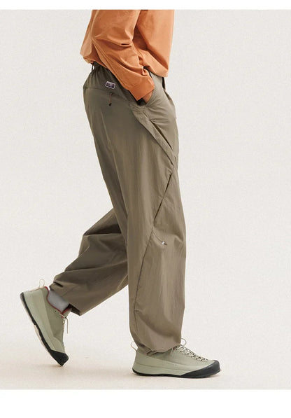 Men Women Lightweight Waterproof Quick Dry Outdoor Sport Hiking Loose Casual Techwear Track Cargo Pant Joggers Trousers