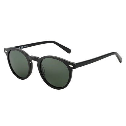 2026 Fashion Round Polarized Sunglasses Women Uv400 Protection Shade High-quality Acetate Retro Sun Glasses ZS6215