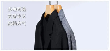 New Men's Thin Coats Korean Style Slim Suit Jackets Spring Autumn Linen Solid Color Casual Blazers Men Business Formal Suit Tops