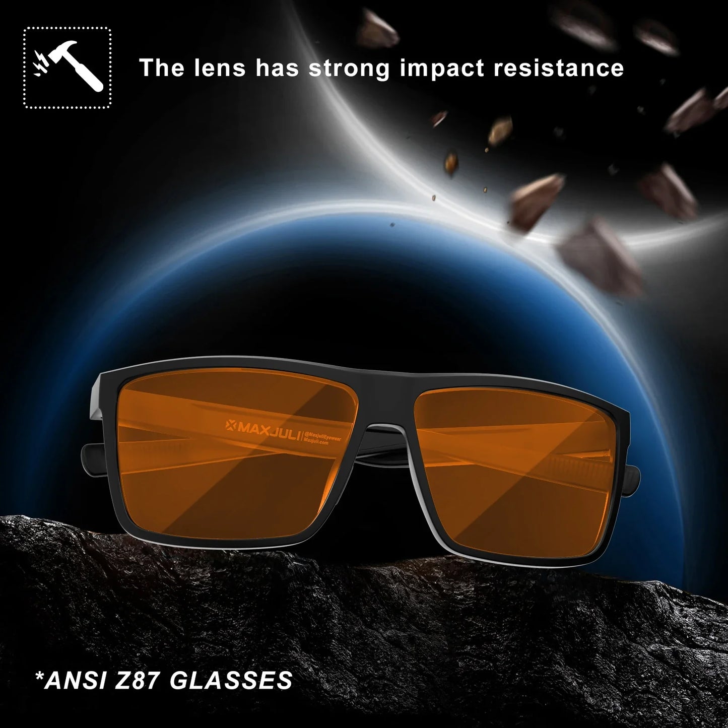XL Z87 Safety Sport Sunglasses Men Big Wide Heads Large TR90 Ultralight UV400 Oversized Shades Outdoor 8108