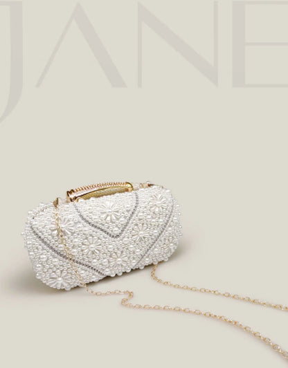 Pearl Clutch Bags Women Purse Ladies white Hand Bags Evening Bags for Party Wedding black Shoulder Bag Bolsa Feminina