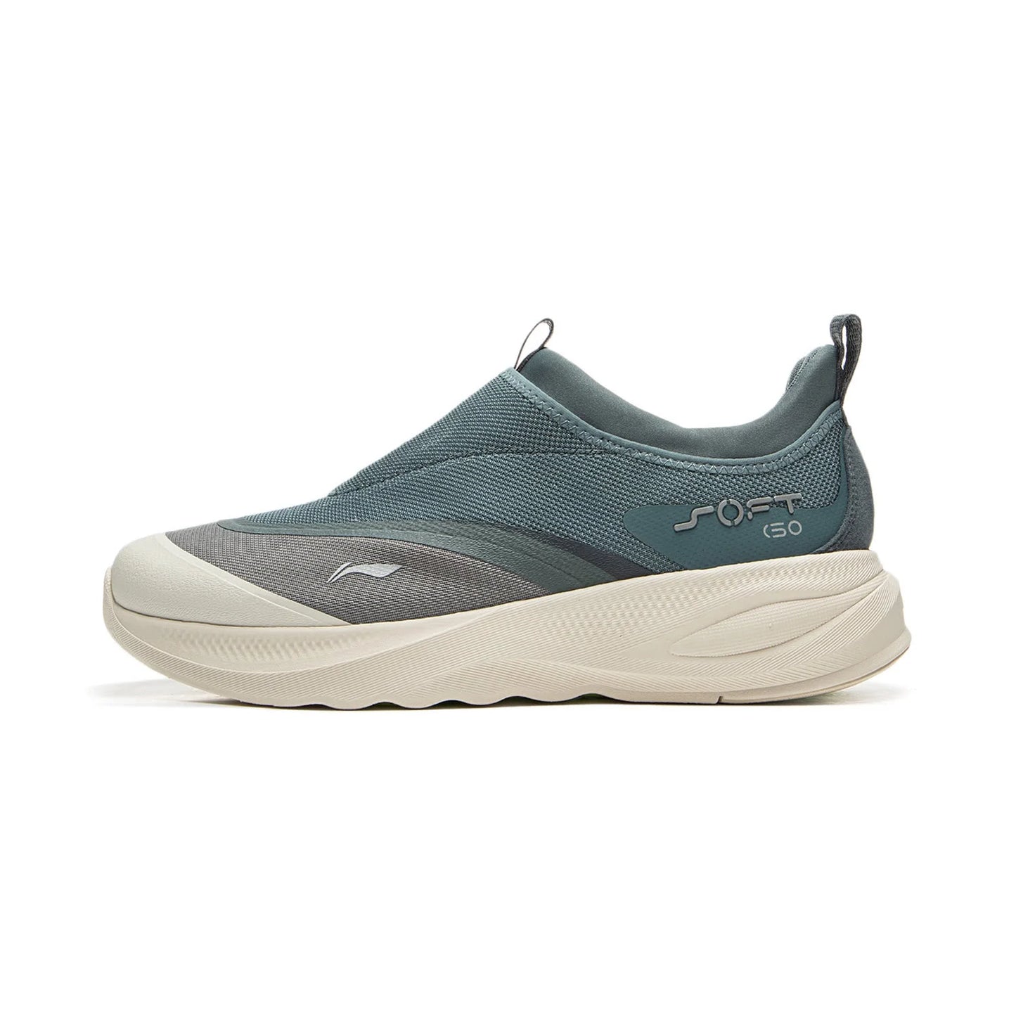 Men's SOFT GO 2 Walking Shoes COMFOAM Slip-on Soft Thick Heel LiNing Comfortable Wearable Sports Casual Shoes AGLV005