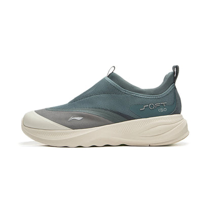 Men's SOFT GO 2 Walking Shoes COMFOAM Slip-on Soft Thick Heel LiNing Comfortable Wearable Sports Casual Shoes AGLV005