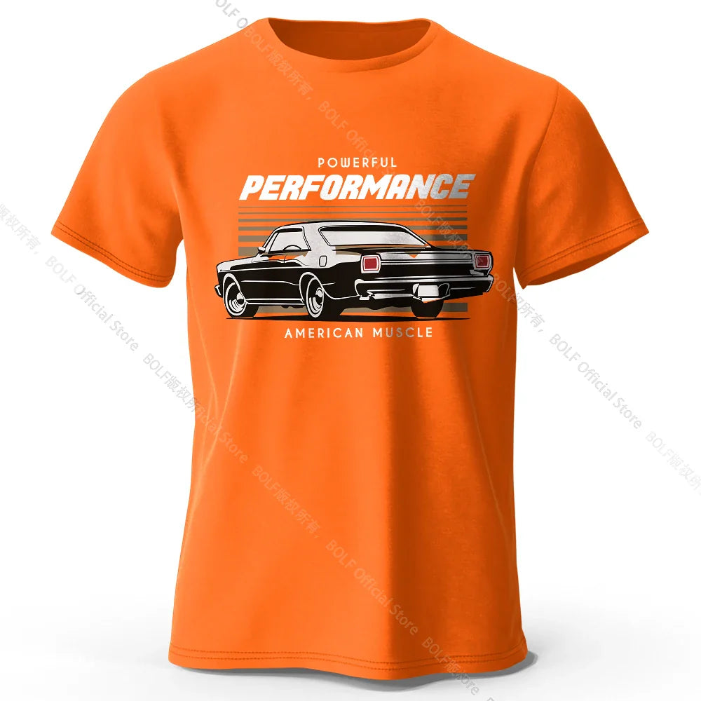 Custom Car Club Patch Printed Unisex Men Women T-Shirt Tees Tops 100% Cotton Embossed Logo Graphic Gearhead Outfit