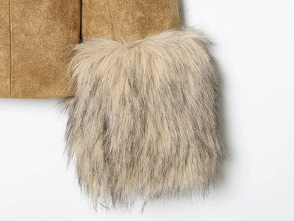 Faux Fur Suede Blazers for Women Faux Leather Women's Tailoring Blazers Winter Luxury Woman Blazer Fitted Coats and Jacket