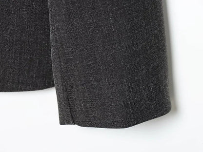 Women's Tailoring Blazers Vintage Office Blazer Woman Faux Wool Coats for Women Streetwear Outerwears Fitted Jacket Women