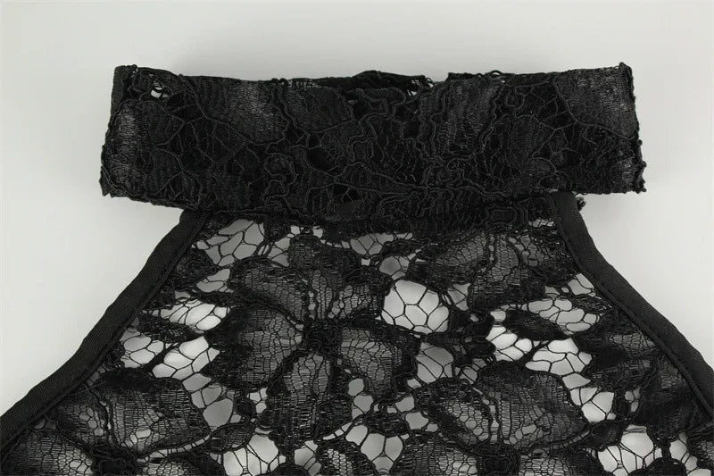 Lace Patchwork Dresses For Women Fashion Sexy Streetwear Solid Sleeveless Tank Sheath Hip Wrap Long Vestidos Robe Female Elegant