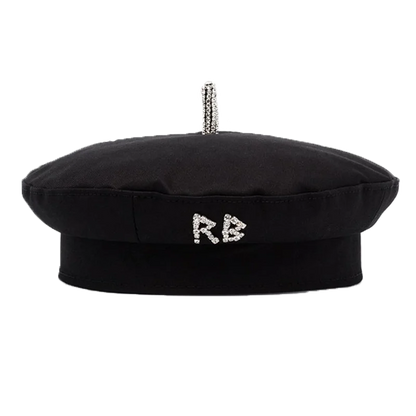 Brand Collection Wool Newsboy caps  New Women Hats Flat Militray Caps Baker Boy Hat with logo