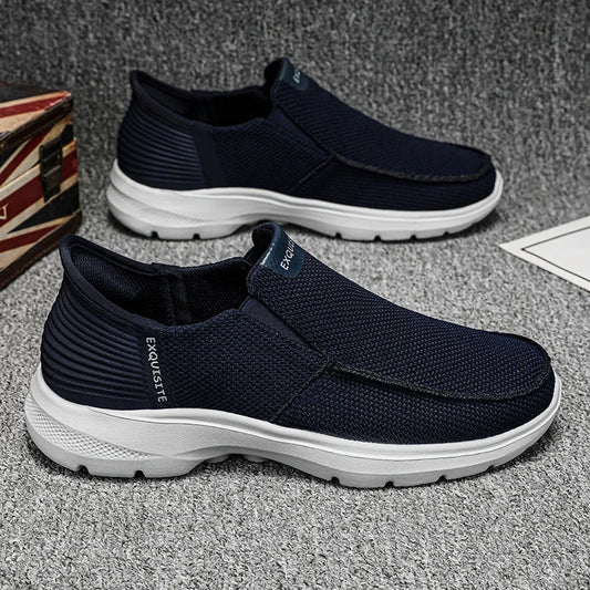 New Summer Breathable Canvas Shoes Men Loafers Slip On Sneakers Fashion Casual Men Shoes Lightweight Flats Men Driving