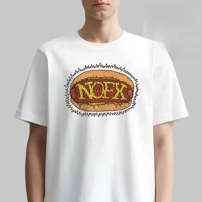 Men Women Fans Essentials Short Sleeve Tops Fashion Brand Summer Casual Daily Tee NOFX Rock Band Graphic Cotton T-shirt Unisex