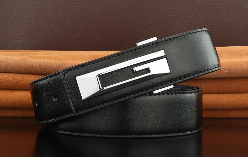 G letter belts men slide buckle designer luxury famous brand cowhide High Quality young boys fancy jeans Waistband green