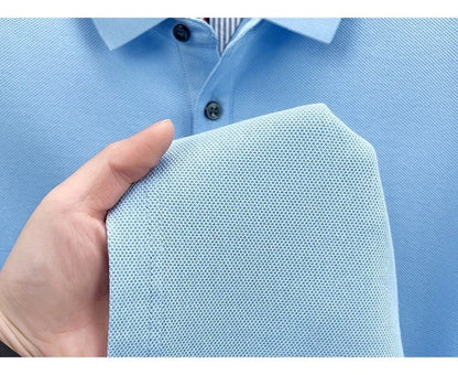 100% pure cotton short sleeved men's polo shirt summer fashion high-end brand pony embroidery golf top casual business T-shirt