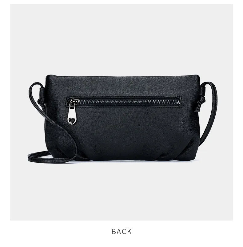 Genuine Leather Yunduo  Shoulder Clutch Bag Women Cowhide Luxury Crossbody Designer Tote Handbag Girl Lipstick Key Phone Pouch
