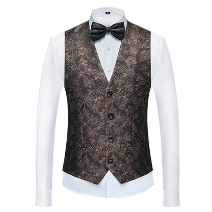 26 Colors Men's Suit Vest Single-breasted V-neck Vests Jacket Men Wedding Party Waistcoat Red Blue Green White Pink