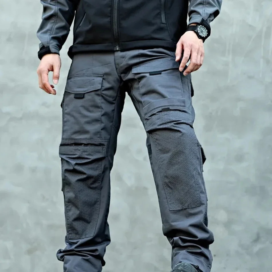 Men Tactical Pants Quick Dry Milit Multi-Pocket Cargo Pants Casual Trousers Wear-Resistant Workwear Traning Hunting Pants Loose