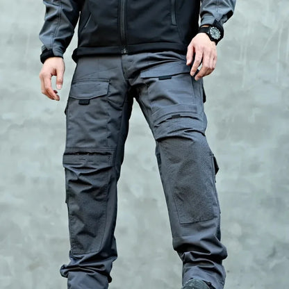 Men Tactical Pants Quick Dry Milit Multi-Pocket Cargo Pants Casual Trousers Wear-Resistant Workwear Traning Hunting Pants Loose