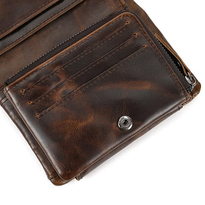 Portefeuille de luxe de marque de créateur pour homme, porte-cartes en cuir véritable souple, petit porte-monnaie pour pièces de monnaie et cartes de crédit, portefeuilles masculins à glisser dans les poches.
