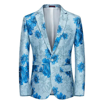2026 New Men's Pink Embroidered Suit Jacket, Wedding Party Dress Coat, Fashionable Slim Male Blazers, Asian Size M-5XL 6XL