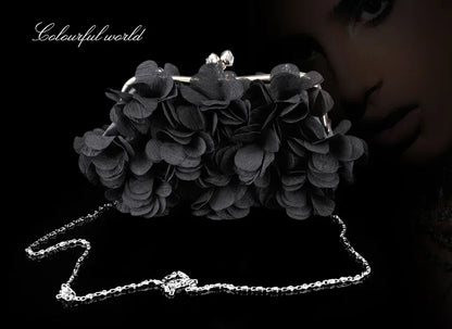 Wedding Dress Bag 8 Colors White Bride Clutches Ladies Blue Party Handbag Woman Purple Evening Flower Bags Floral Wedding Clutch