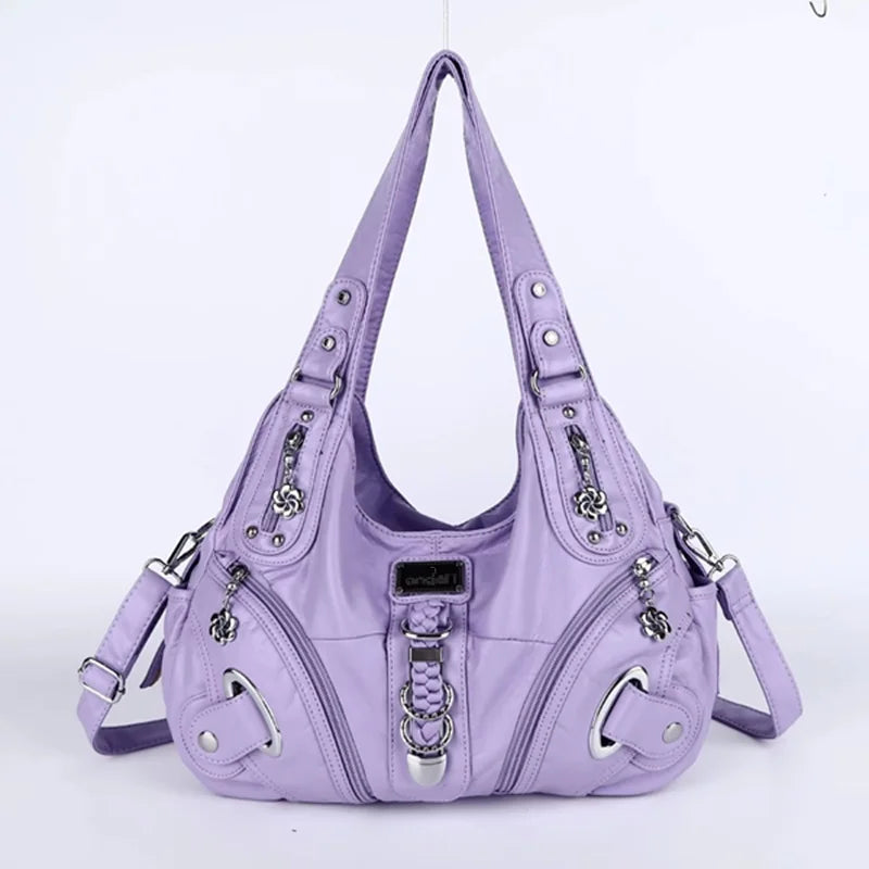 Vintage Women Handbags Fashion Shoulder Bag Large Tote Top-handle Shopping Pack Multifunctional Satchel Lady Hobos Purse