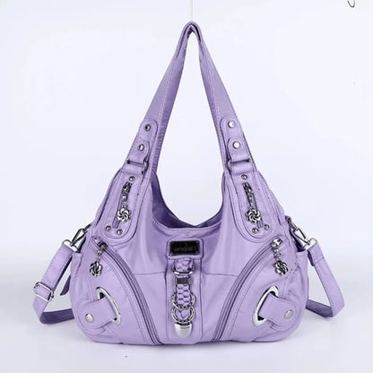 Women Handbags Fashion Shoulder Bag Large Black Tote Top-handle Shopping Pack Multiple Pockets Satchel Lady  Purse
