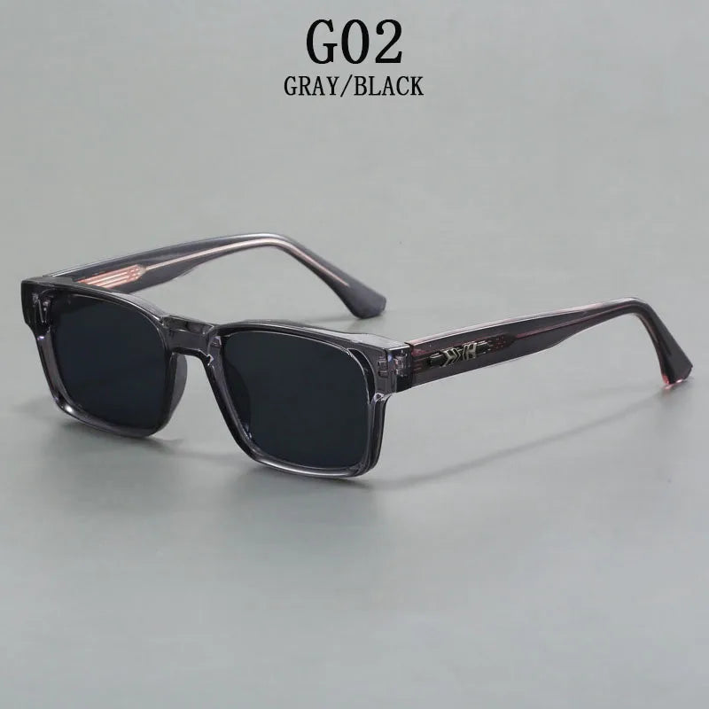 Polarized Sunglass Men Vintage Sunscreen Square Sunglasses Women Trendy Fashion Glasses Gafas De Sol Hombre Lunette Soleil Femme