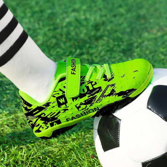 New Kids Professional Soccer Shoes Match Grass Ultralight Cleats Men Non-Slip Turf Football Boots Training Shoes Drop Shipping
