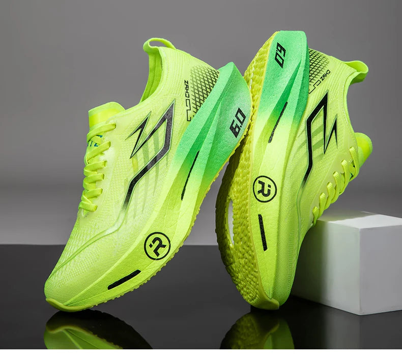 Running Shoes Carbon Board Profession Marathon Men Sports Breathable Lightweight Women's Comfortable Athletic Nonskid Sneakers