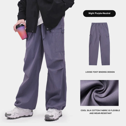 Outdoor Hiking Pants for Women Men's Casual  Trousers 2024 Autumn Sports Pants Loose Functional Overalls  Windproof